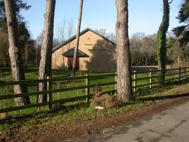 Three Legged Cross, Kingdom Hall. At the southern end of Village Hall Lane, opposite 1636056.