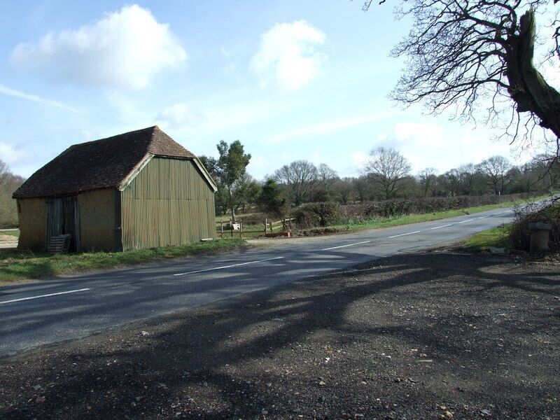Old Barn, Horton Heath This barn is on the Horton Road, west of Three Legged Cross.