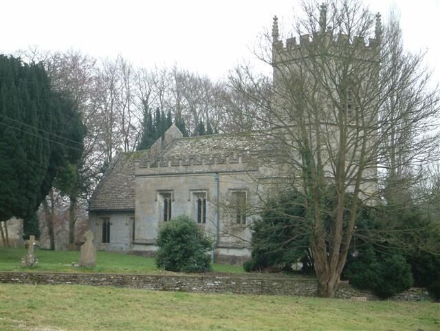 Church of England parish church St. Edward the Confessor, Westcot Barton (also spelt Westcote Barton or Westcott Barton), viewed from the northwest.