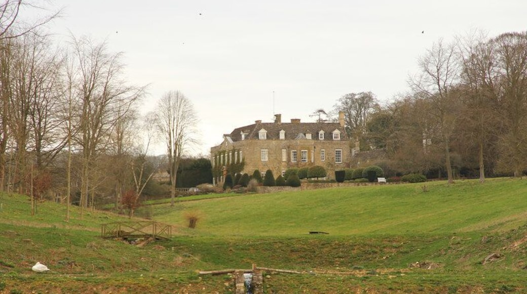 Cornwell Manor. Grade II* listed Manor House of c1750 incorporating an earlier 16th & 17th century house. The house, house interiors and grounds of Cornwell Manor doubled as the "Cuba Hotel" in the Father Brown tv episodes "The Lair of the Libertines" and "The Wrath of Baron Samdi" (2016). This particular view can also be seen in the Father Brown episode "The Alchemist's Secret" (2017).