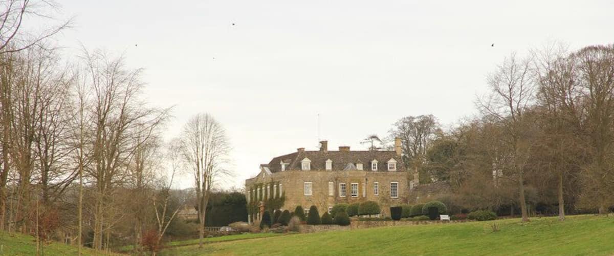Cornwell Manor. Grade II* listed Manor House of c1750 incorporating an earlier 16th & 17th century house. The house, house interiors and grounds of Cornwell Manor doubled as the "Cuba Hotel" in the Father Brown tv episodes "The Lair of the Libertines" and "The Wrath of Baron Samdi" (2016). This particular view can also be seen in the Father Brown episode "The Alchemist's Secret" (2017).