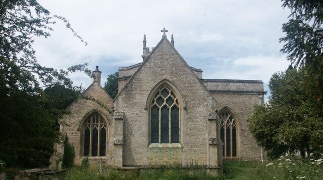 Church of England parish church of St. Nicholas, Chadlington, Oxfordshire, viewed from the east.