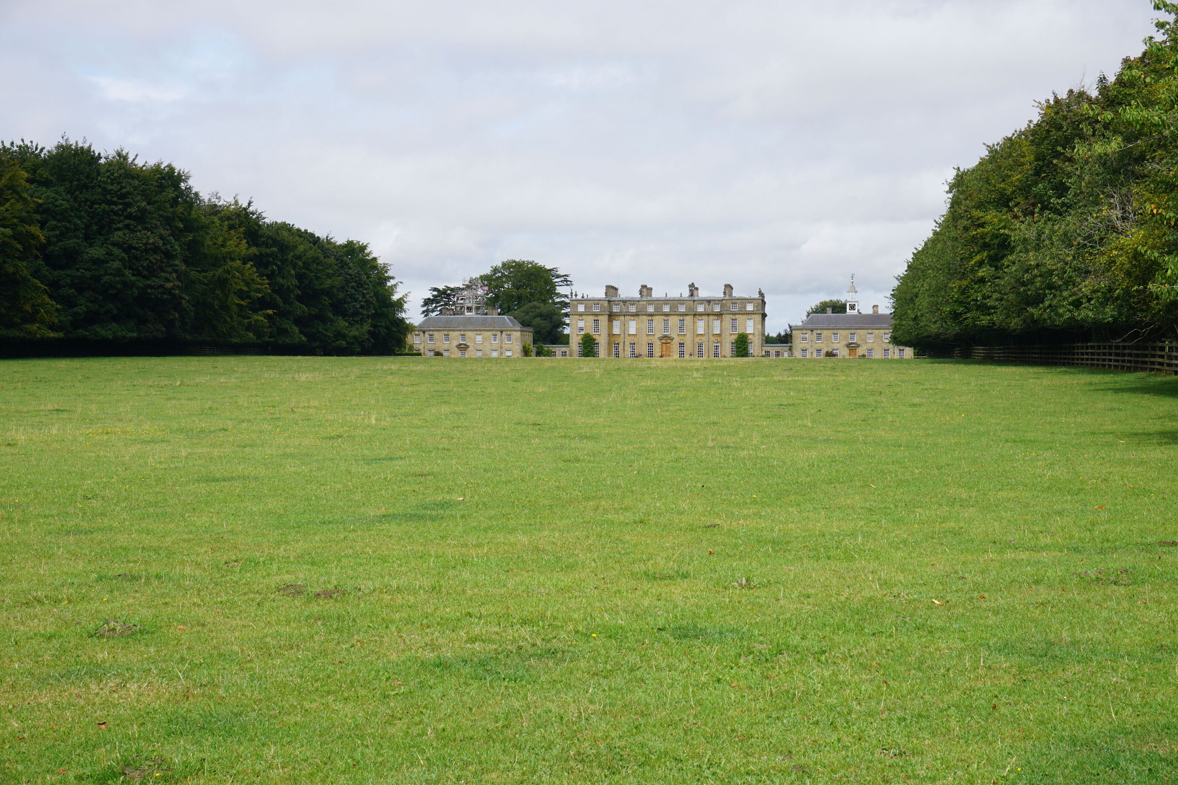 Ditchley Park. A view towards the mansion from Shakespeare's Way.