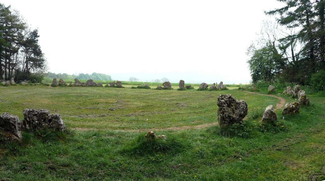 The King's Men, Rollright Stones, Nr. Little Rollright, Oxfordshire/Warwickshire border. Panorama.