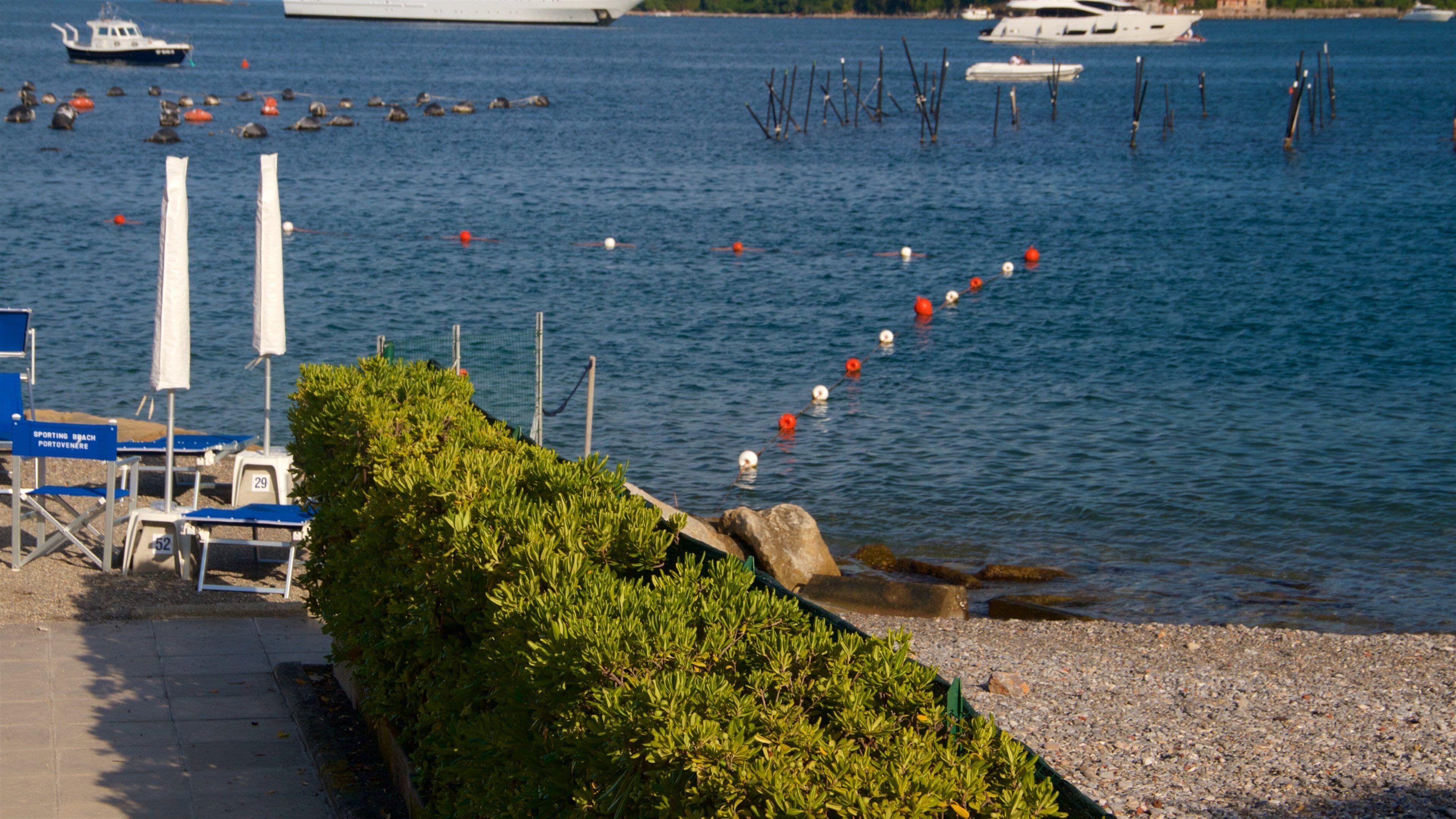 Portovenere welches beinhaltet Bucht oder Hafen