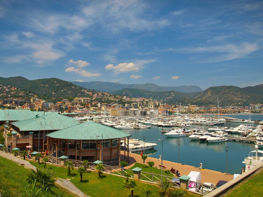 Panoramic view of the marina in Varazze, Italy, Shutterstock ID 1024502446, SF SSA Case with Manager Approval: Case 07151371, Job: Prepay credit, Client/Licensee: , Other: