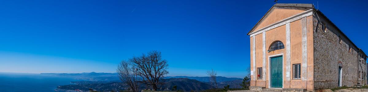 Church over the hills of Varazze