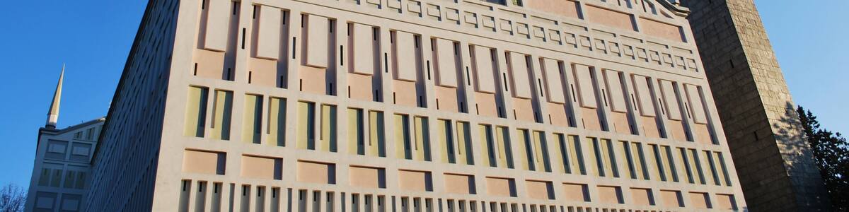 Modern church, San Donato Milanese, Milan, Italy