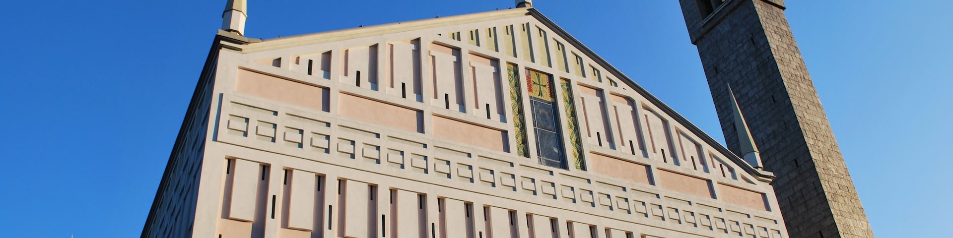 Modern church, San Donato Milanese, Milan, Italy