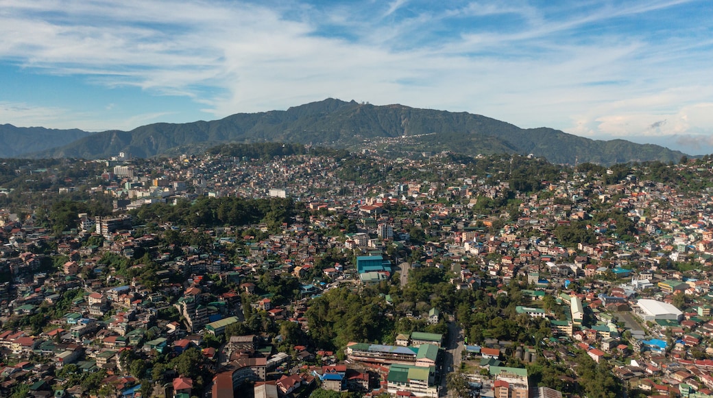 The city of Baguio is located in the mountains. Philippines, Luzon.