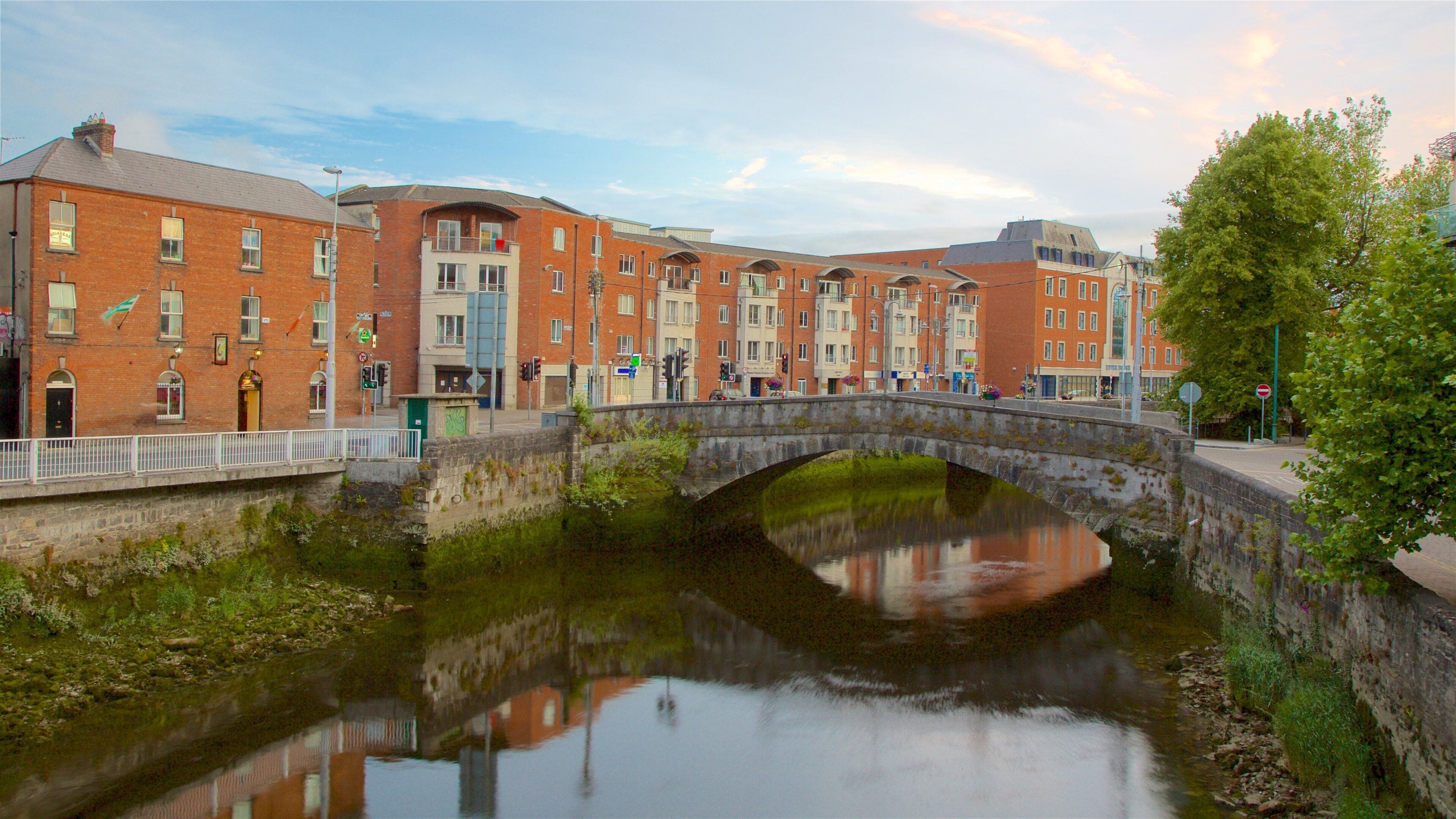 Limerick which includes heritage elements, a bridge and a river or creek