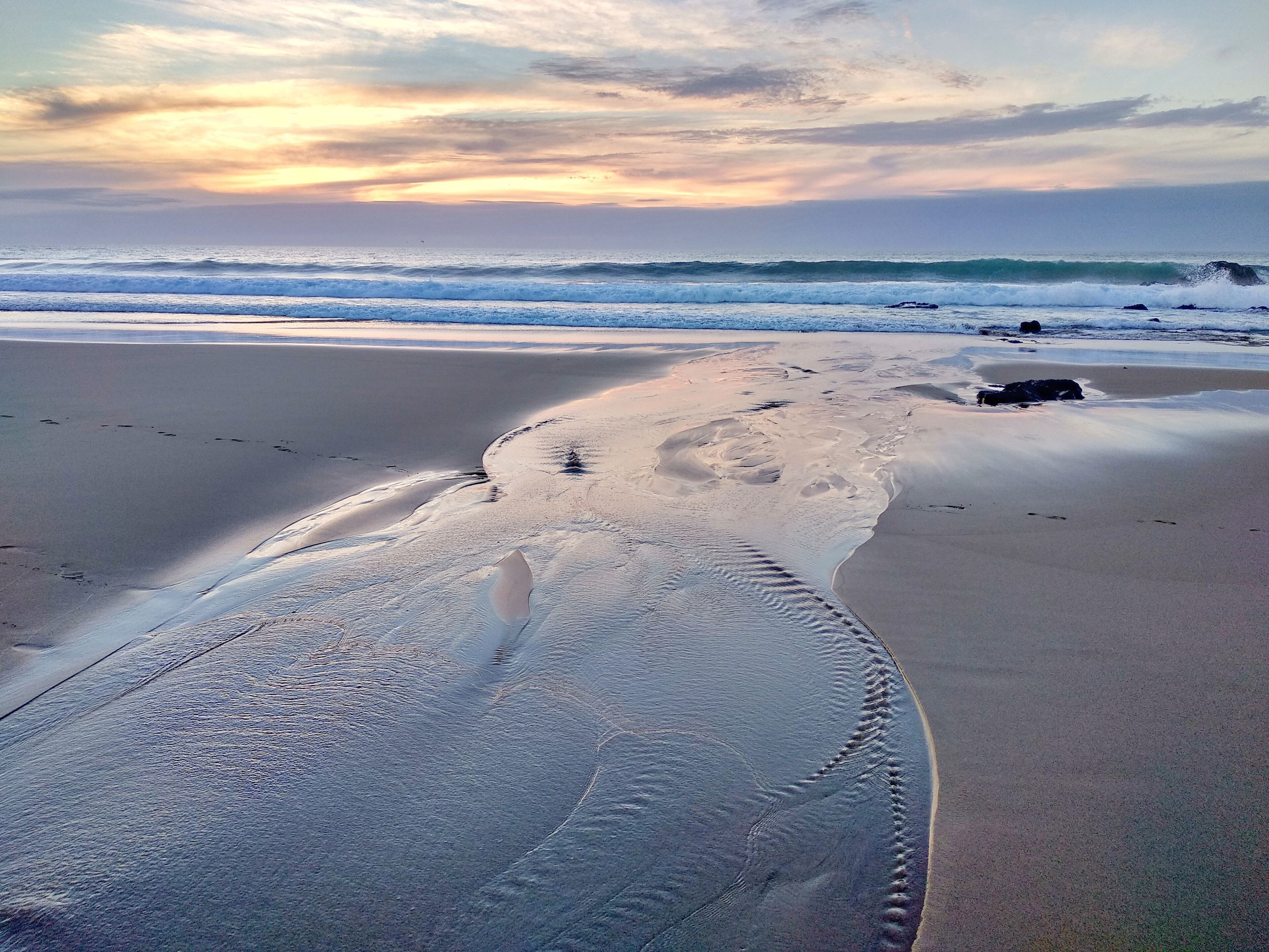 A splash from a big wave