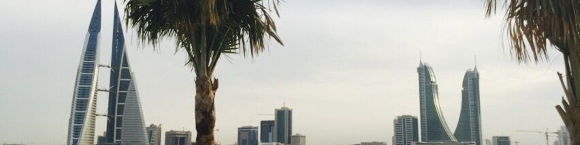 View from the amazing Four Seasons Bahrain.
Left:World Trade Center Bahrain. Right:Bahrain Harbour Towers.