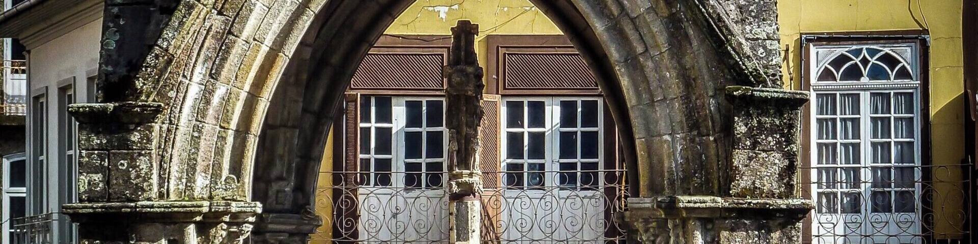 GuimarĂŁes is a city located in the district of Braga, in northern Portugal. It is a historic city associated with the foundation of the nation and Portuguese identity, with more than a thousand years since its formation, when it was referred to as Vimaranes. The city is known as âThe Cradle of the Portuguese Nationâ because here took place in 1128 the main political and military events that would lead to independence and the birth of a new nation. The historic centre is recognised as a World Heritage Site by UNESCO