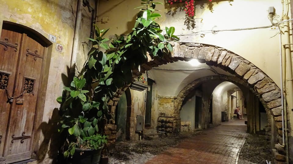 Evening walk in the old town.