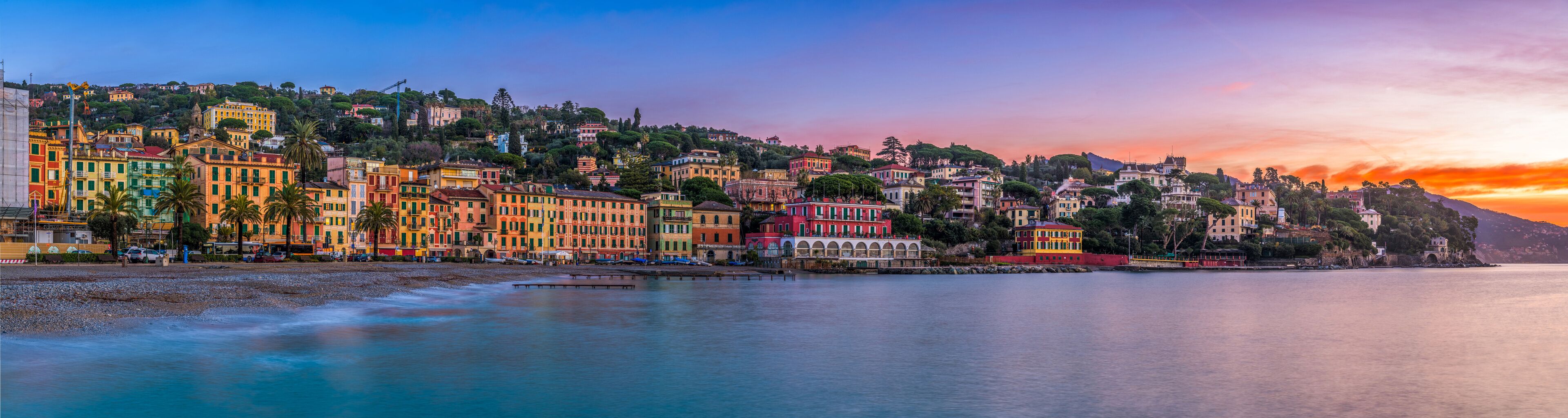 The coast of Santa Margherita Ligure, Italy