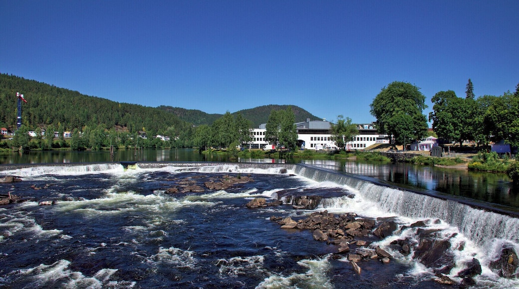 A river and a small waterfall in a town called Kongsberg.
The sound it makes is really cool and amazing.