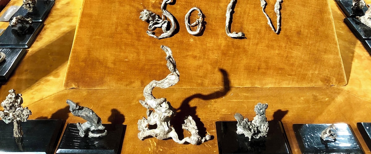 The silver came out of the mine in these shapes. Nature is wild. #museum