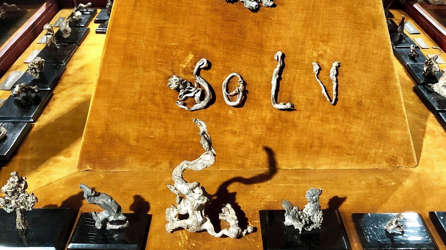 The silver came out of the mine in these shapes. Nature is wild. #museum