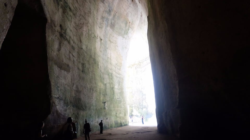 Ear of Dionysius from inside. One of the most famous targets on #Sicily. Bit overrated for me to be honest.