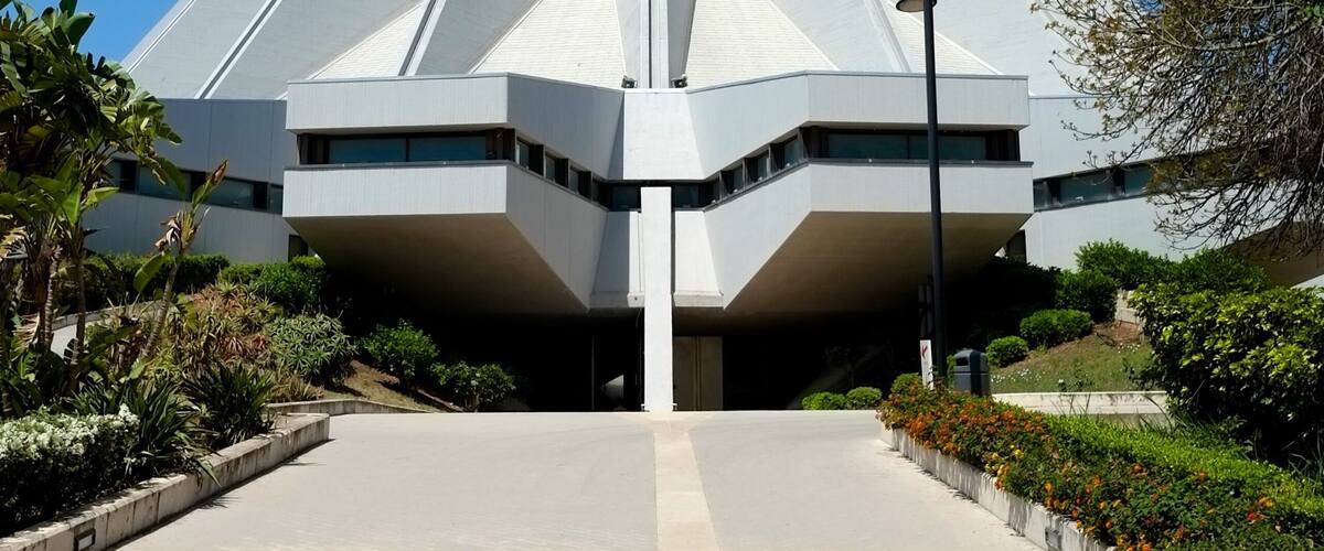 The Sanctuary of the Madonna delle Lacrime was erected in memory of the miraculous lacrimation of the effigy depicting the Immaculate Heart of Mary, placed to the bedside of the spouses Lannuso at their humble home in Via degli Orti in Syracuse, in 1953.