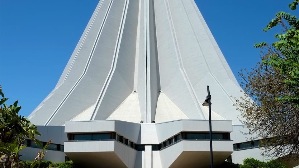 The Sanctuary of the Madonna delle Lacrime was erected in memory of the miraculous lacrimation of the effigy depicting the Immaculate Heart of Mary, placed to the bedside of the spouses Lannuso at their humble home in Via degli Orti in Syracuse, in 1953.