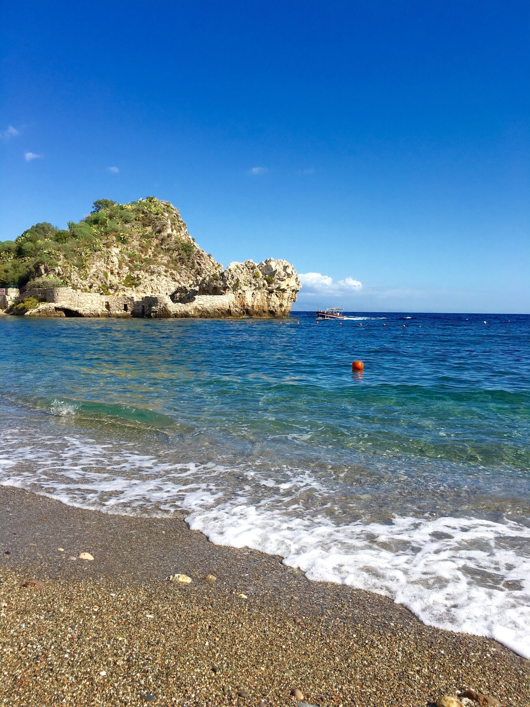 Lido Mazzarò, at Taormina, Sicily
