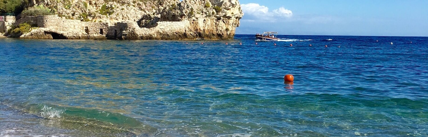 Lido Mazzarò, at Taormina, Sicily
