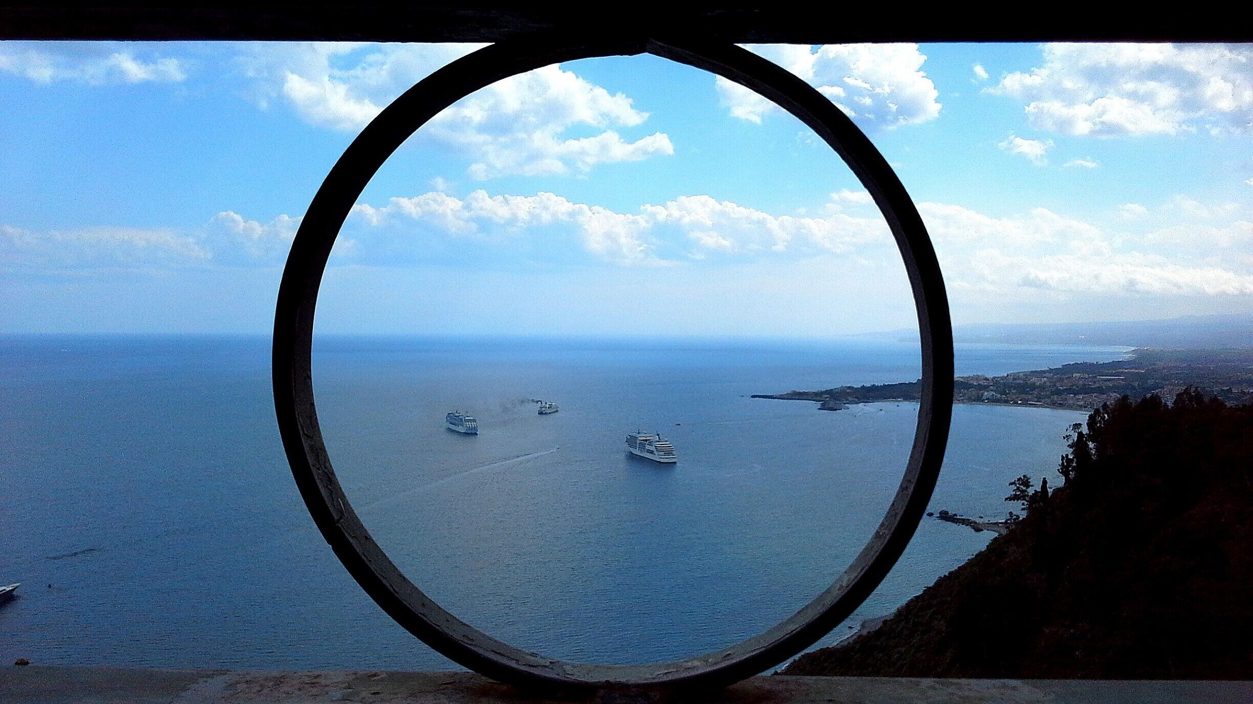 Taormina - beautiful view of the sky and the sea.
#BVSBlue #blue