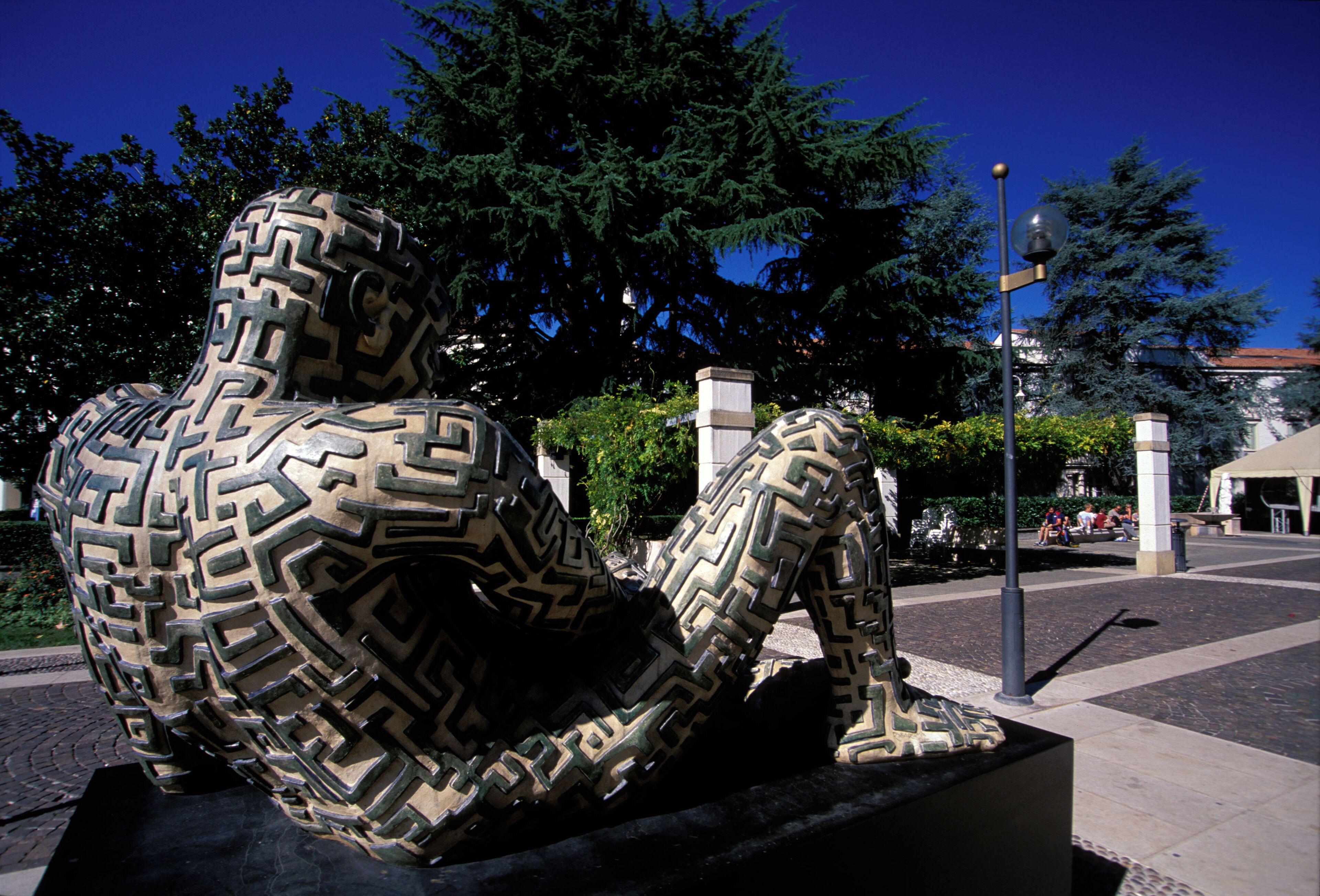 Abano Terme, city center, sculpture by the artist Rabarama