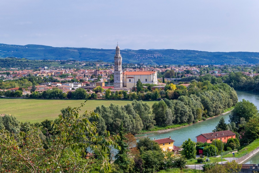 View from Bussolengo on Pescantina, Veneto, Italy, Europe; Shutterstock ID 1577501281; Purchase Order: -