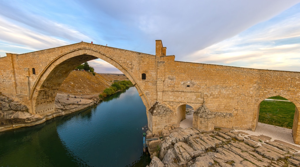 The Malabadi Bridge is an arch bridge spanning the Batman River near the town of Silvan in southeastern Turkey.