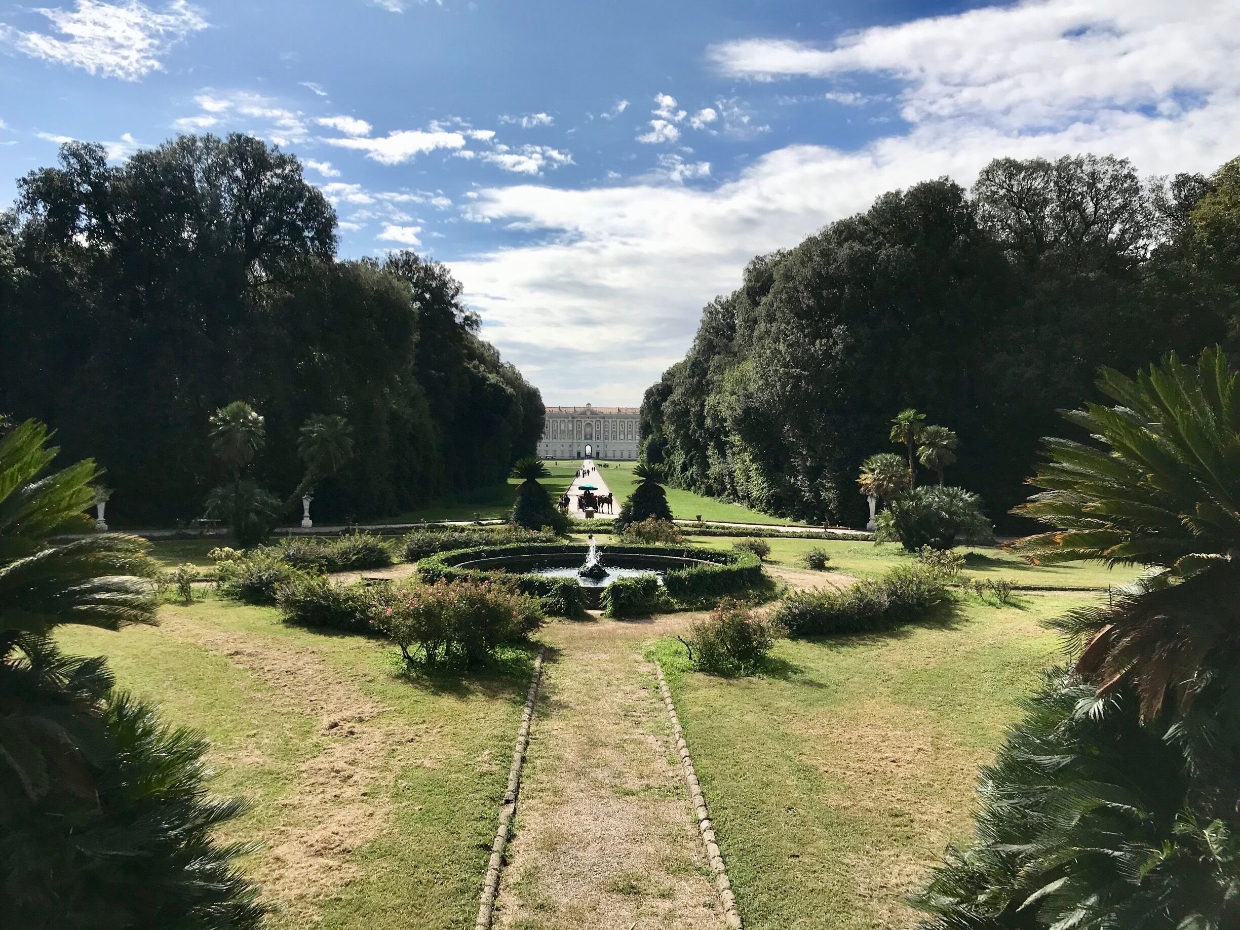 Beautiful Caserta Palace Gardens. 