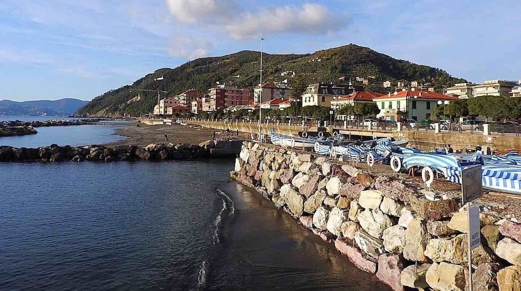 A stroll along the coastline of Chiavari, Italy. December 2018.