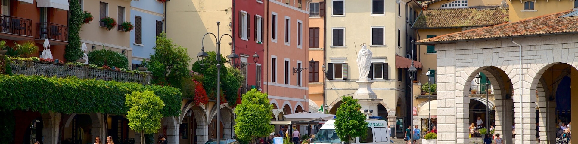 Desenzano del Garda showing a bay or harbor, boating and general coastal views