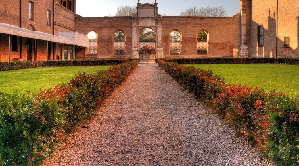 Palazzo dei Diamanti is a palace in Ferrara, northern Italy. It is one of the most famous palaces in Italy, as well one of the most influential examples of Renaissance European architecture. The palace today houses the National Gallery of Art in Ferrara (Pinacoteca Nazionale) and is frequently seat of exhibitions
