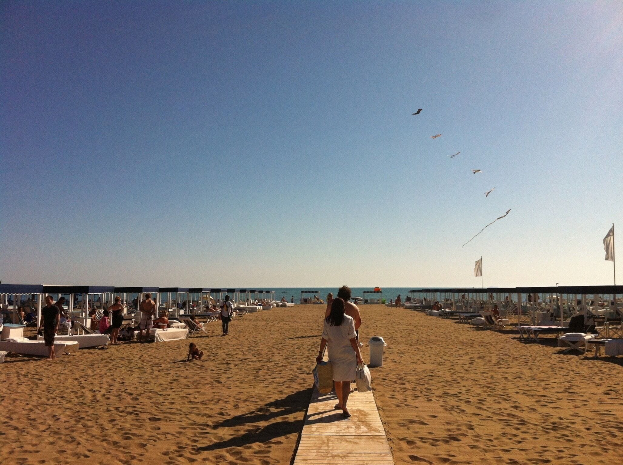 A beautiful day on the Italian Beaches