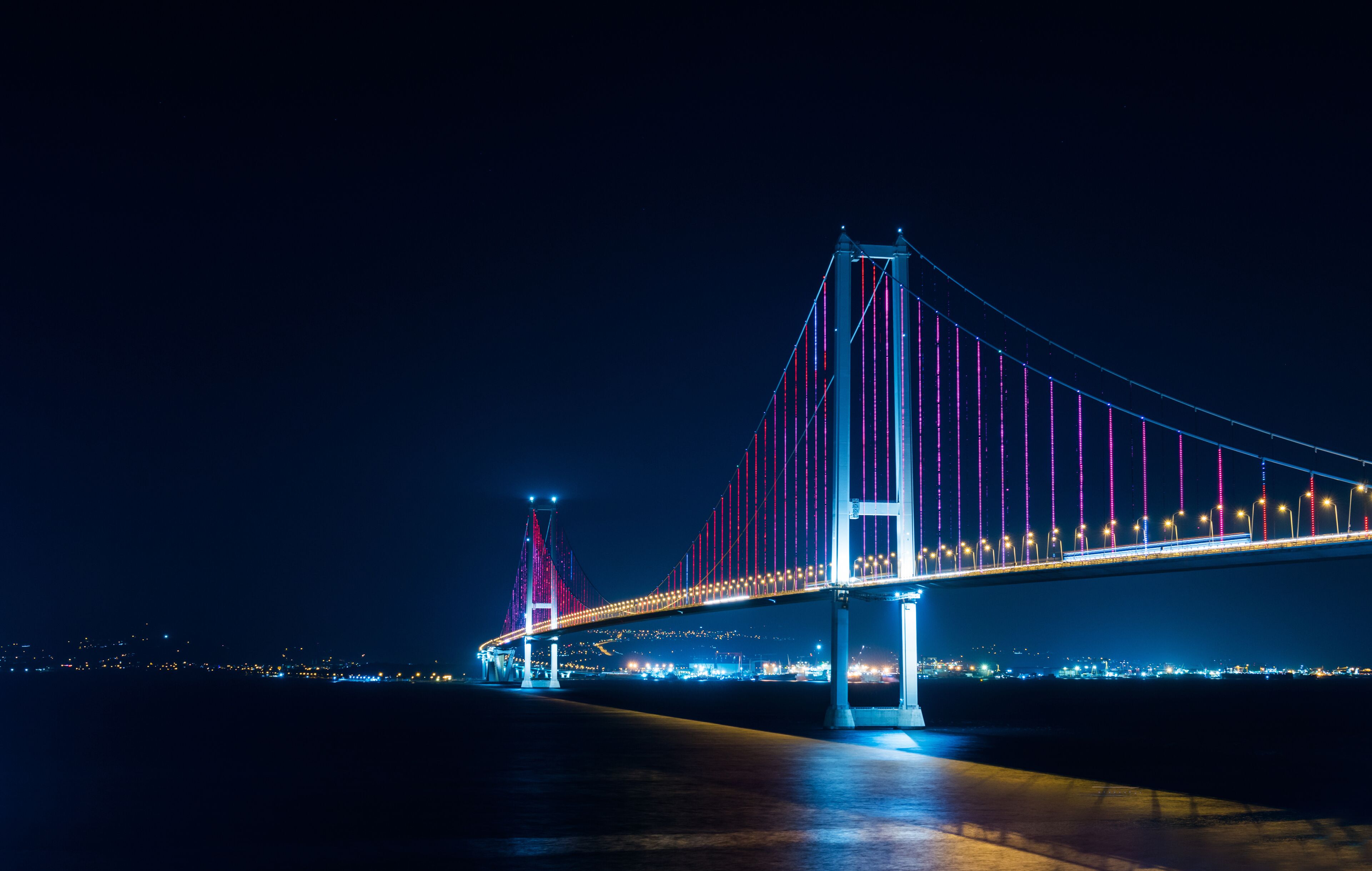 Osmangazi Bridge (Izmit Bay Bridge). IZMIT, KOCAELI, TURKEY. Longest bridge in Turkey and the fourth-longest suspension bridge in the world by the length of its central span..