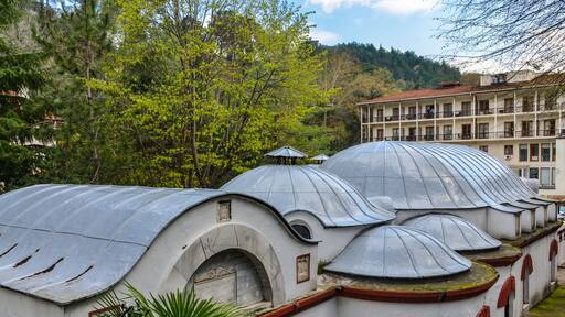 domes of Kurşunlu Hamamı in Termal Kaplicalar (Yalova, Turkey)