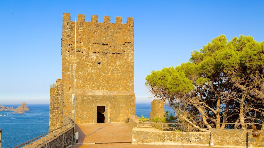 Aci Castello featuring a castle and heritage architecture