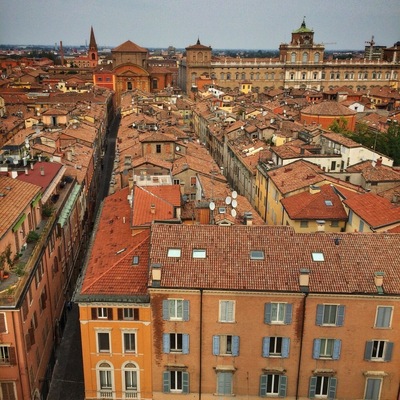 Up the 12th century bell tower for great views of historic Modena.