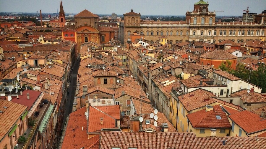 Up the 12th century bell tower for great views of historic Modena.