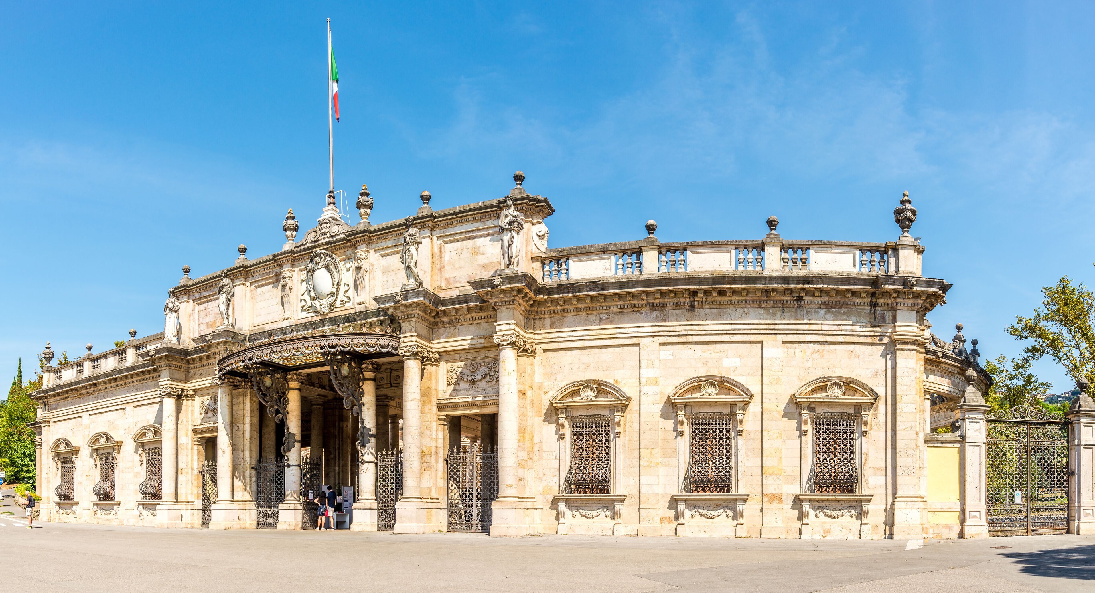 Building of Terme Tettuccio in the streets of Montecatini Terme - Italy