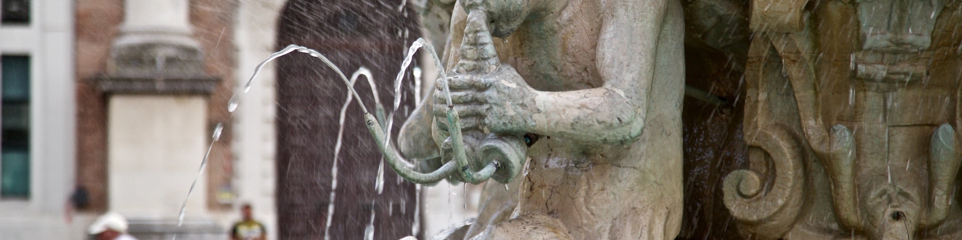 Pesaro featuring a fountain