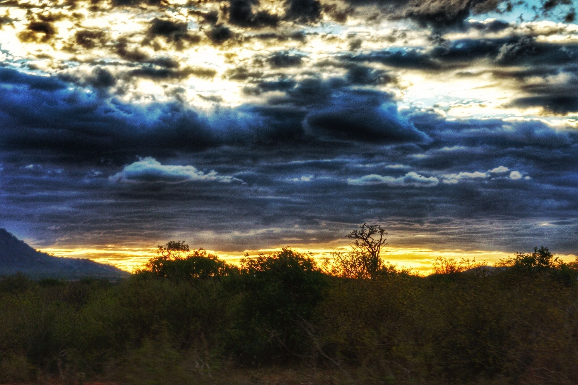 Dusk at Tsavo east , Kenya