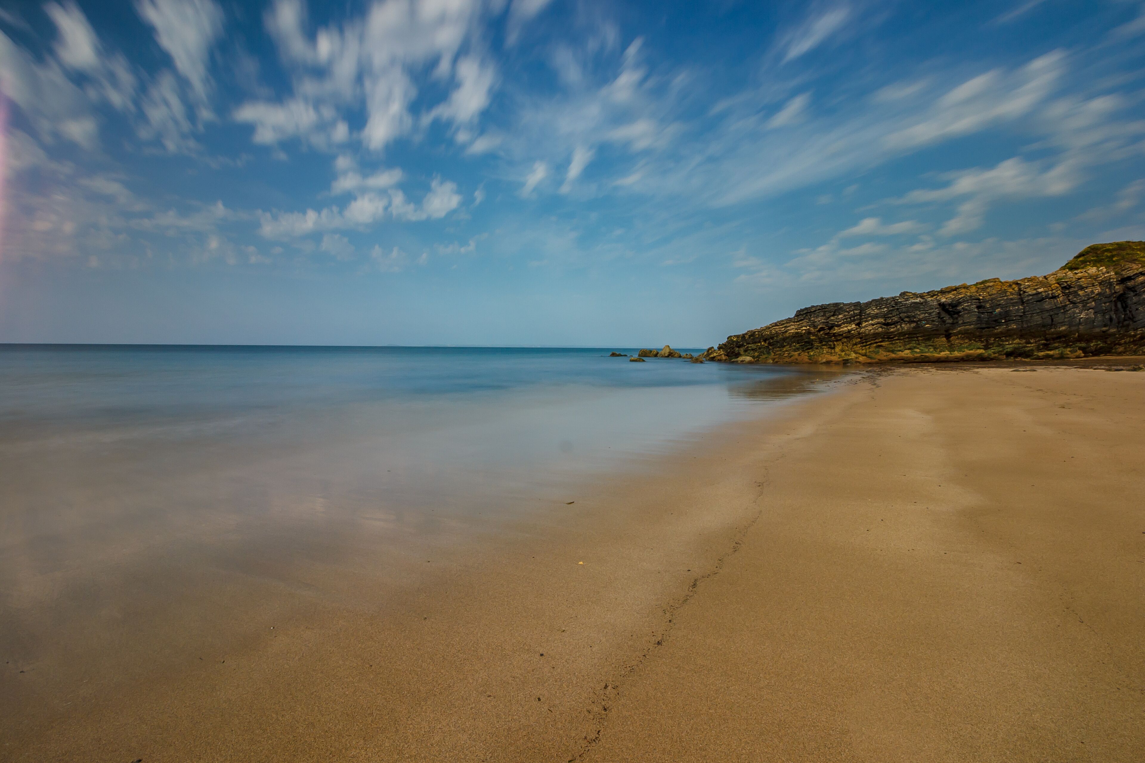 Goat Island Ballinamona Irland Küste Strand Meer