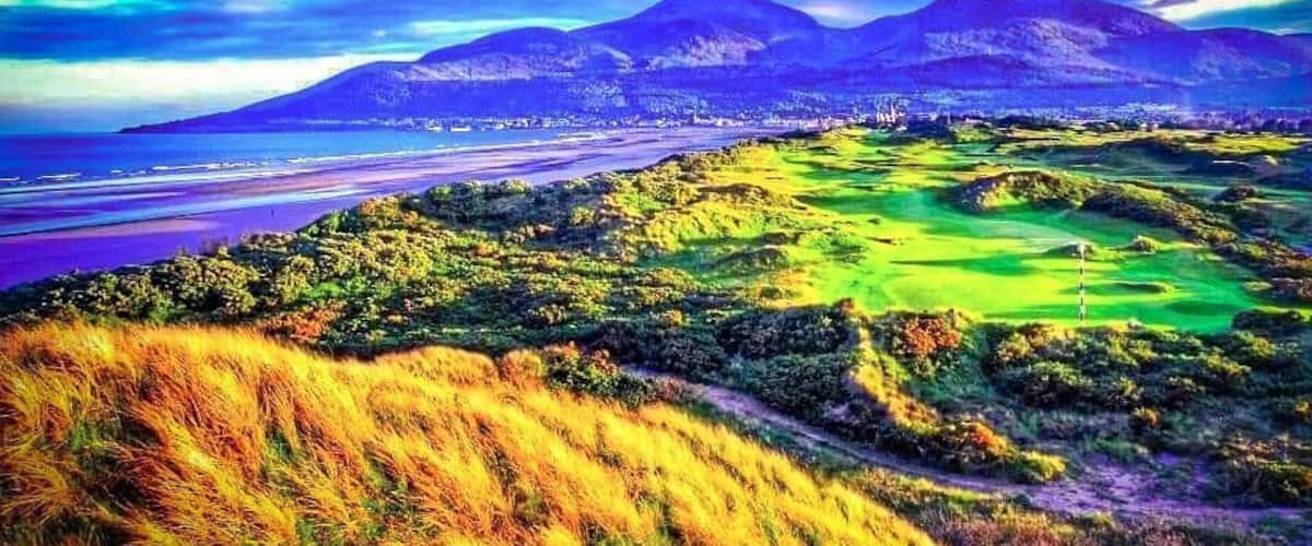 Above the Third Hole at Royal County Down Golf Course,voted by Golf Digest Publication as the No.1 Championship Links Golf Course in the World!