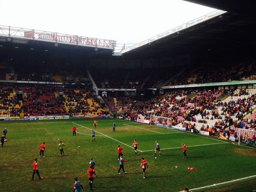 Reading FC played away at Bradford in the FA Cup