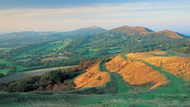 Hills and countryside in evening