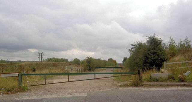 Gate onto trail near Hilcote